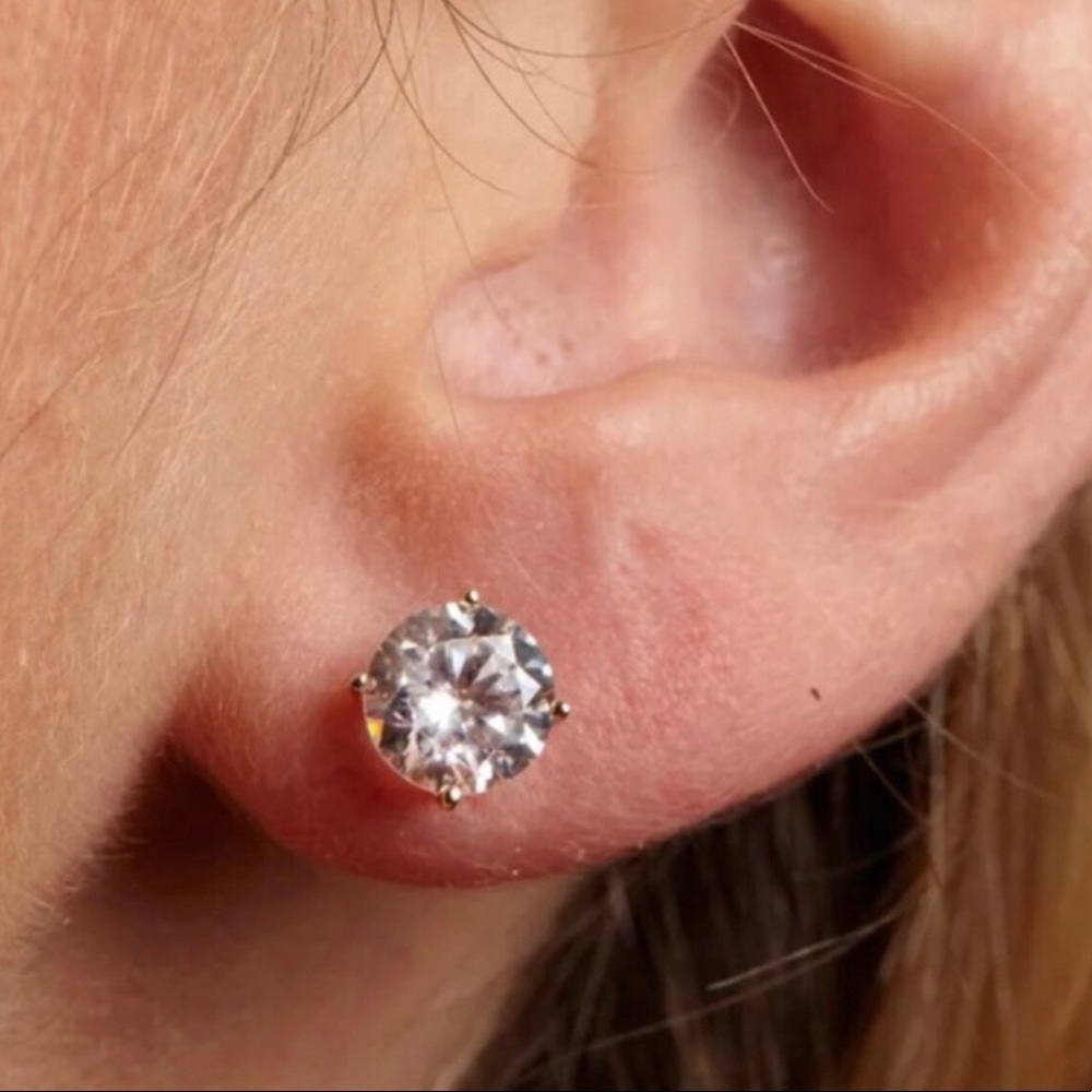 4.0 Ct Diamond 14K Gold Studs